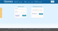 Desktop Screenshot of login.discoveryeducation.com