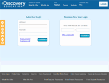 Tablet Screenshot of login.discoveryeducation.com